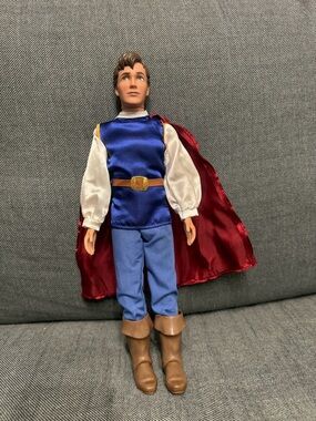 Disney Prince (Snow White) Doll with Blue Outfit and Red Cape